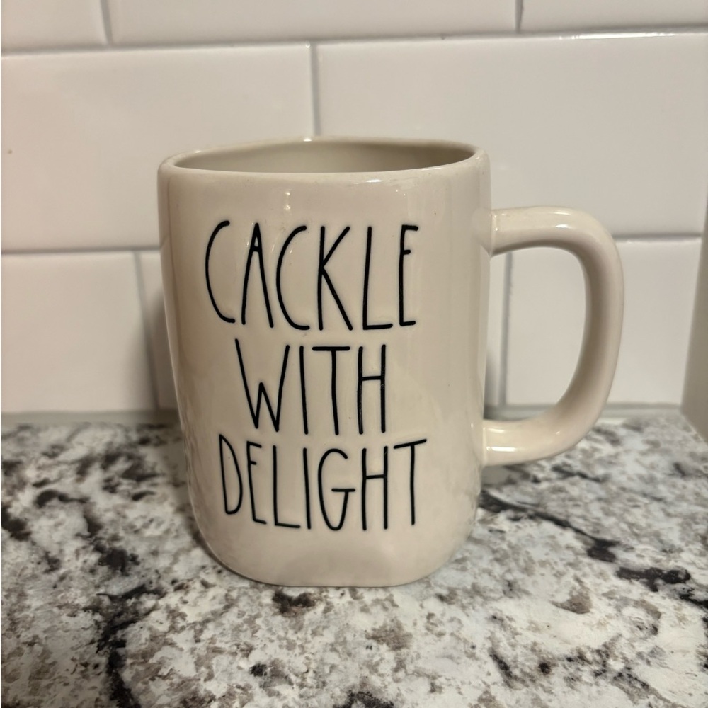 Rae Dunn “Cackle With Delight” Mug